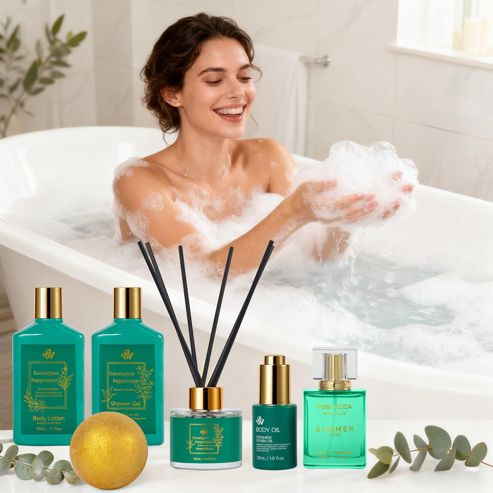 RA ROSA ACCA gel cleanser bottle for refreshed skin.