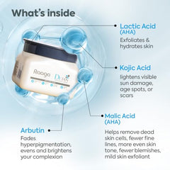 Raaga Professional De-Tan Cream Kojic acid closeup noting pigment-lightening potential