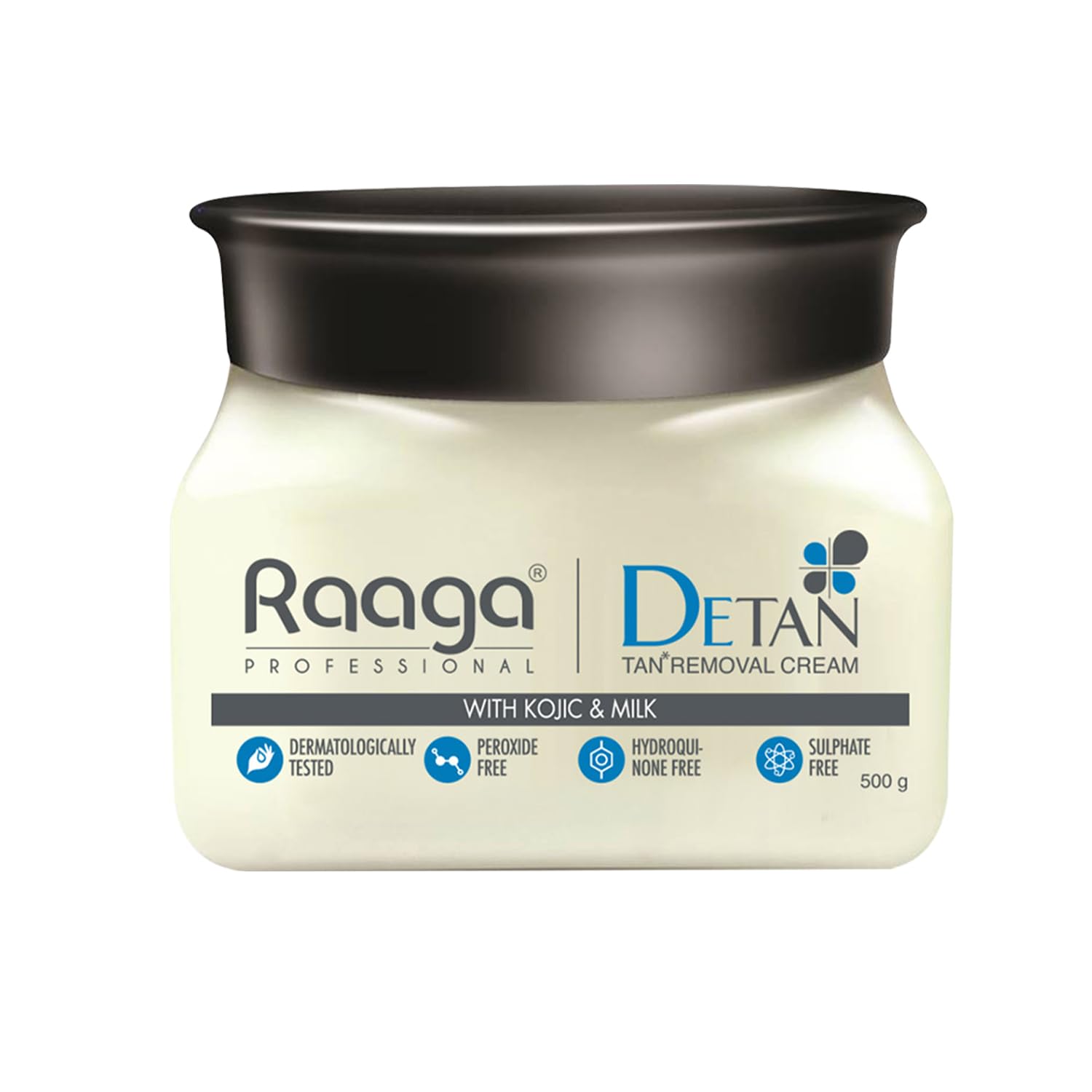 Raaga Professional De-Tan Cream pack shot highlights tan reduction potential