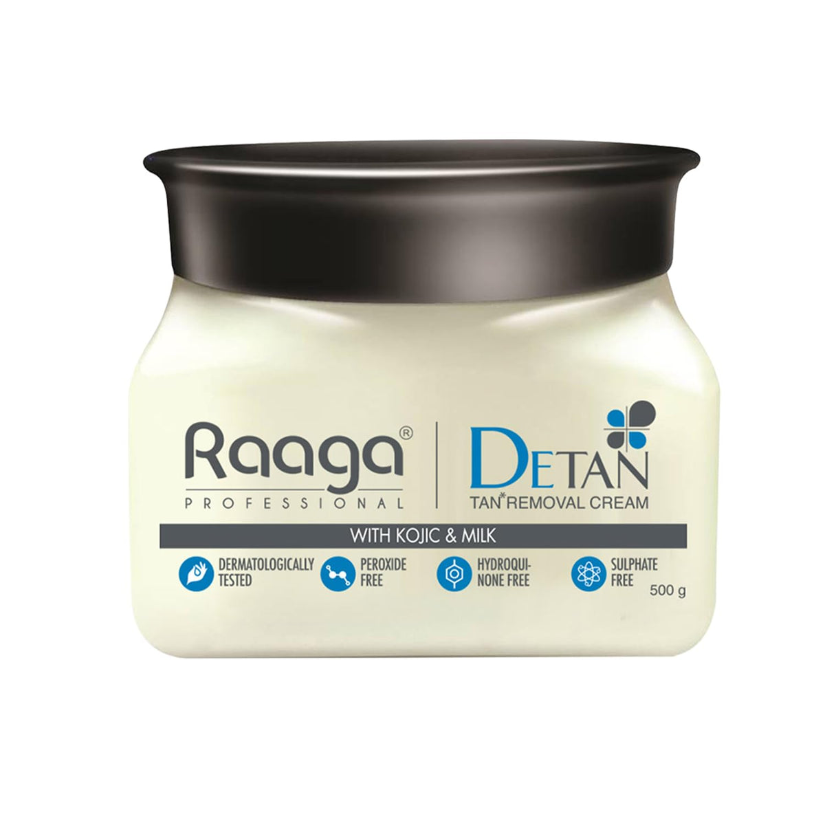 Raaga Professional De-Tan Cream pack shot highlights tan reduction potential