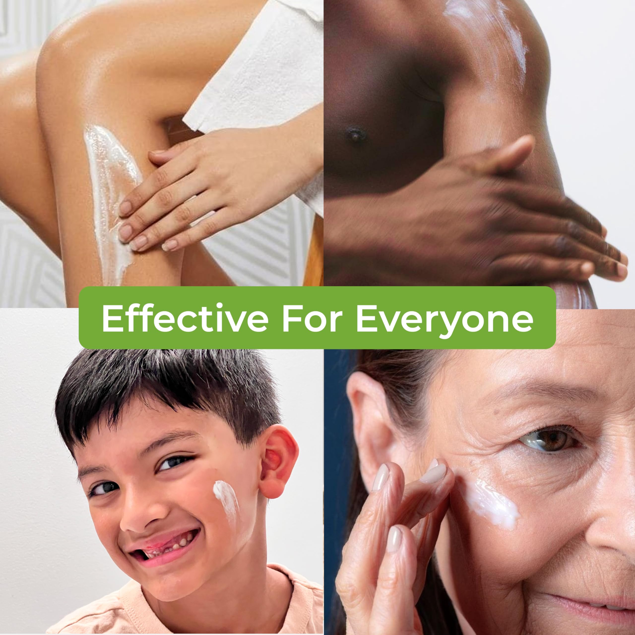 RaGaNaturals unscented lotion texture shown for smooth application.