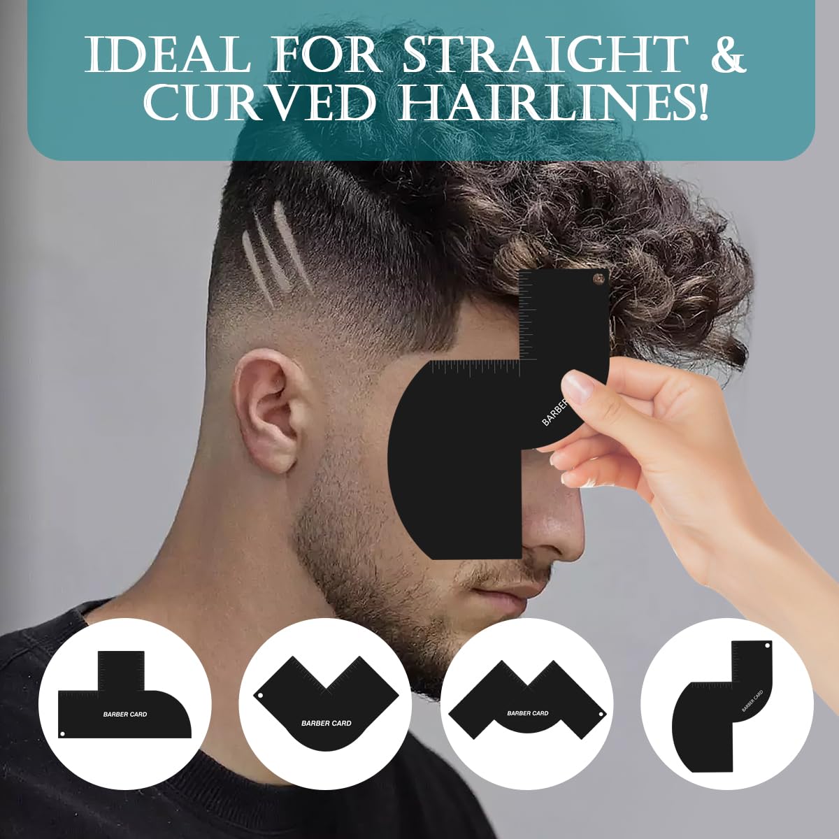 Racgrul Enhancement Card built-in measurement indicators aid symmetrical hairlines