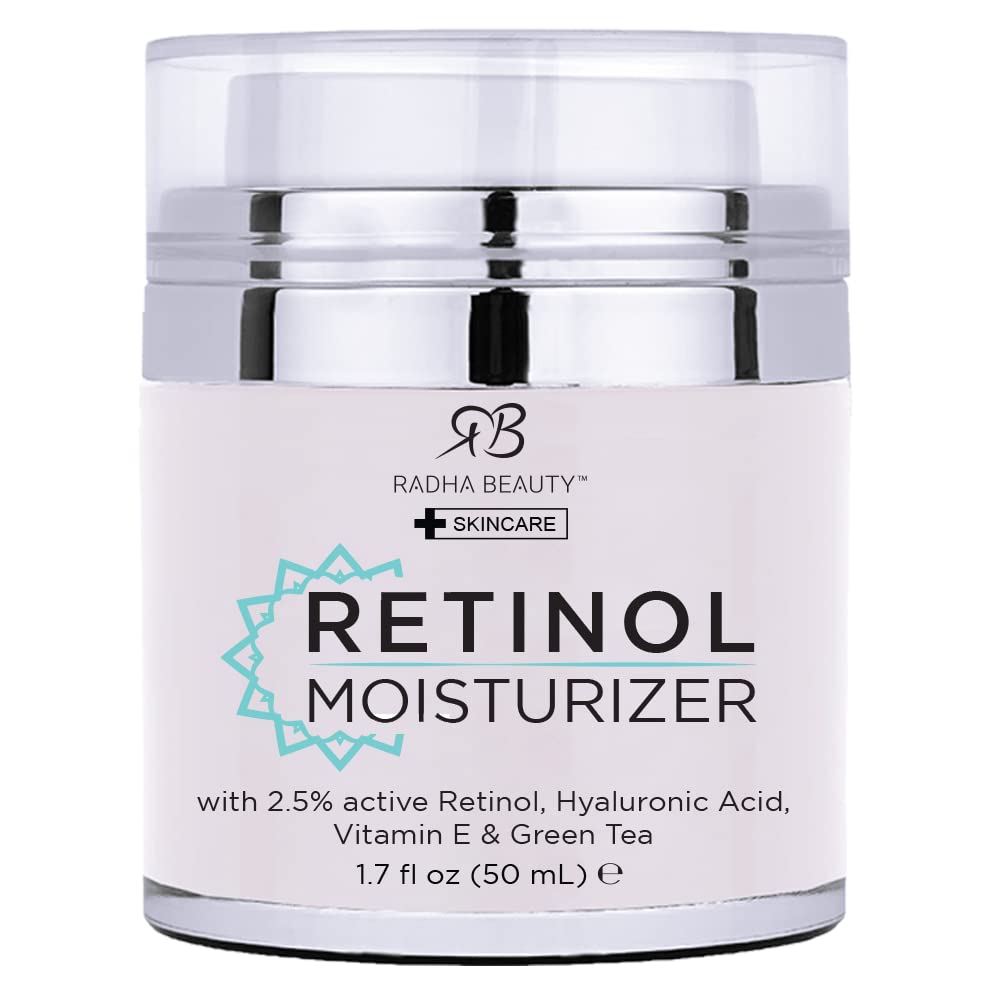 Radha Beauty moisturizing miracle retinol cream tube close-up for daily hydration