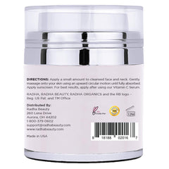 Radha Beauty night and day cream being applied in routine