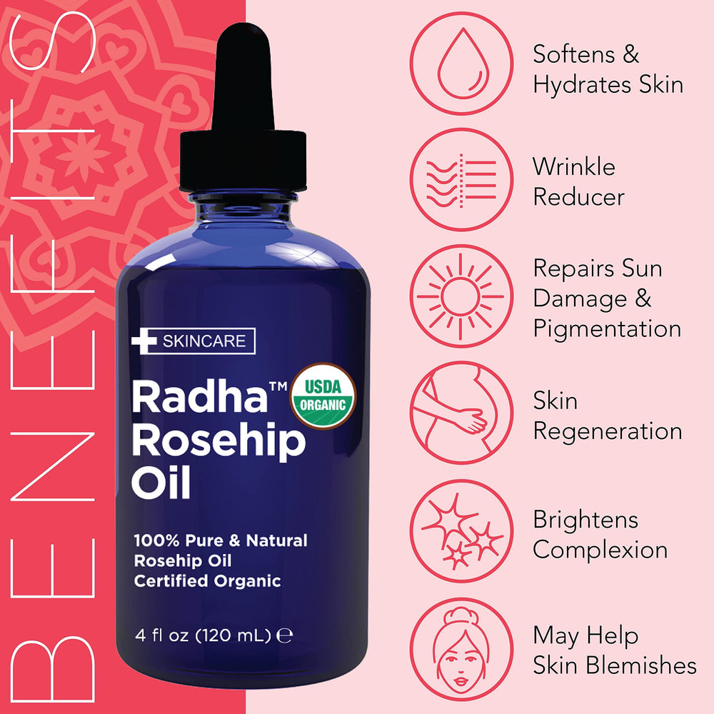 Radha Beauty Rosehip Seed Oil nails and cuticles care.