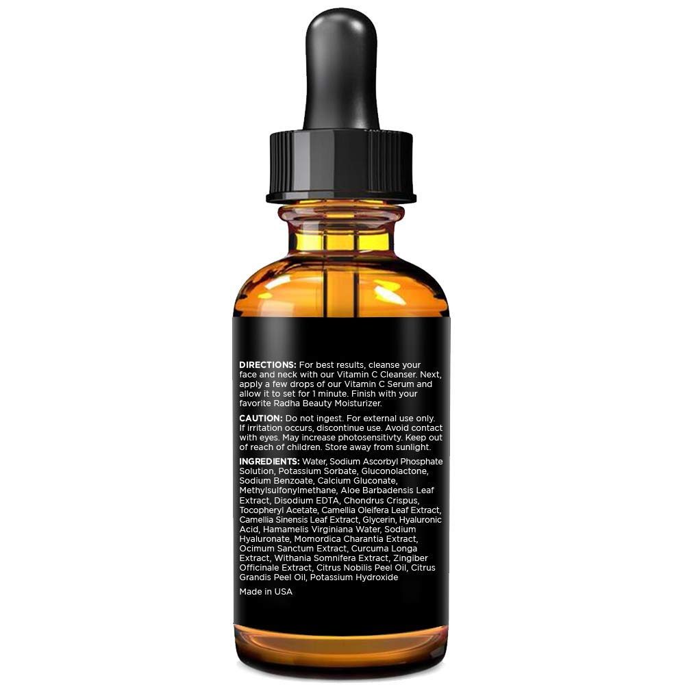 Radha Beauty Vitamin C Serum mandarin orange aroma for refreshing routine