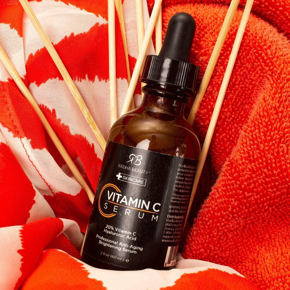 Radha Beauty Vitamin C Serum ginger and ginseng for luminous glow