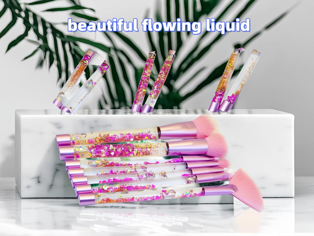 RAEEIKPHZ Unicorn glitter stem closeup highlights moving liquid glitter without leaks.