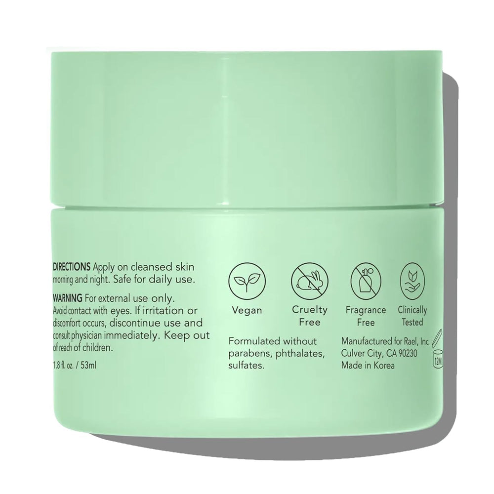 Rael Face Moisturizer day routine scene suggesting lightweight hydration under makeup.