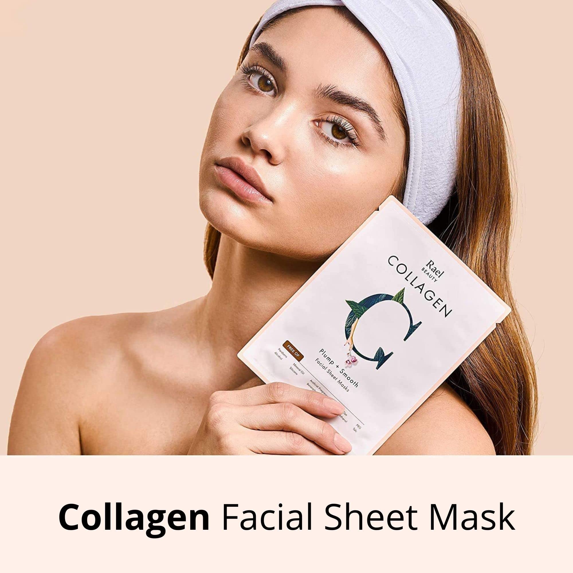 Rael fruit extract mask packaging suggests refreshing hydration with gentle, skin-friendly ingredients.