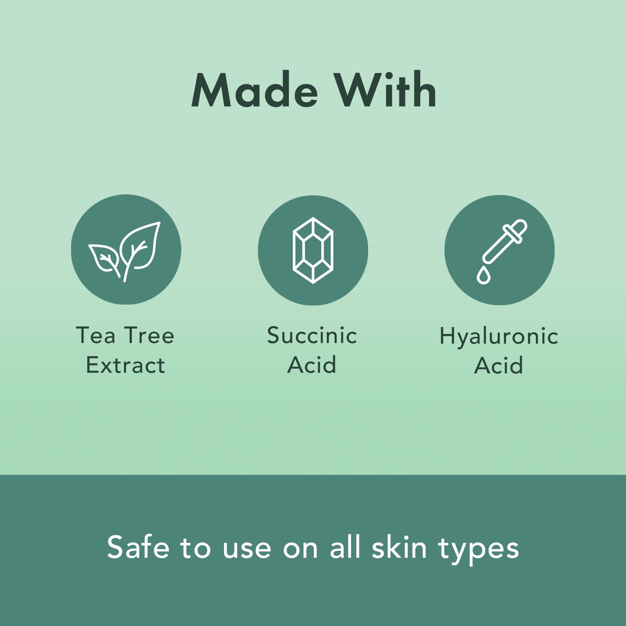 Rael hyaluronic acid skin hydration focus for surrounding skin