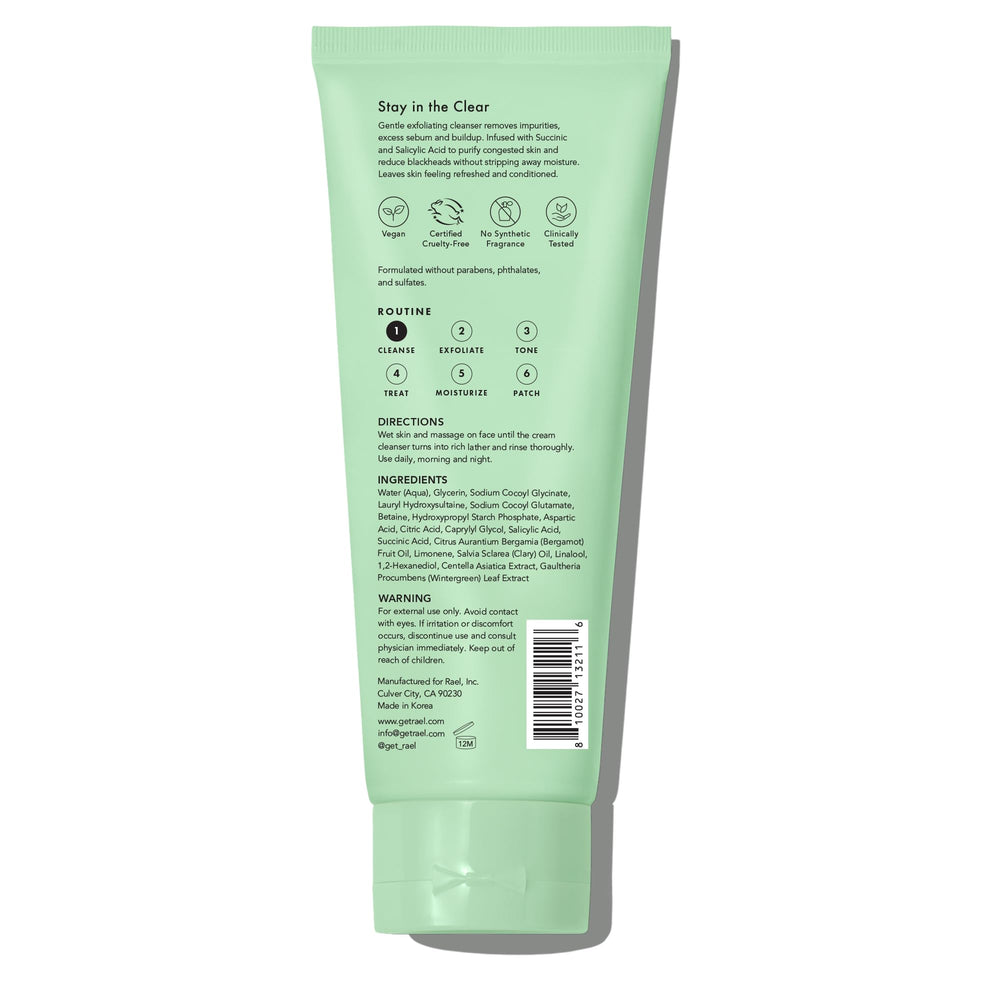 Rael Miracle Clear Clay Mask routine application for daily skincare