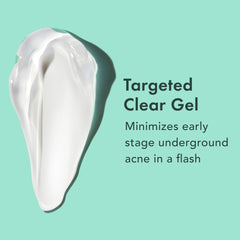 Rael Miracle Clear Spot Gel packaging and box display minimalist design