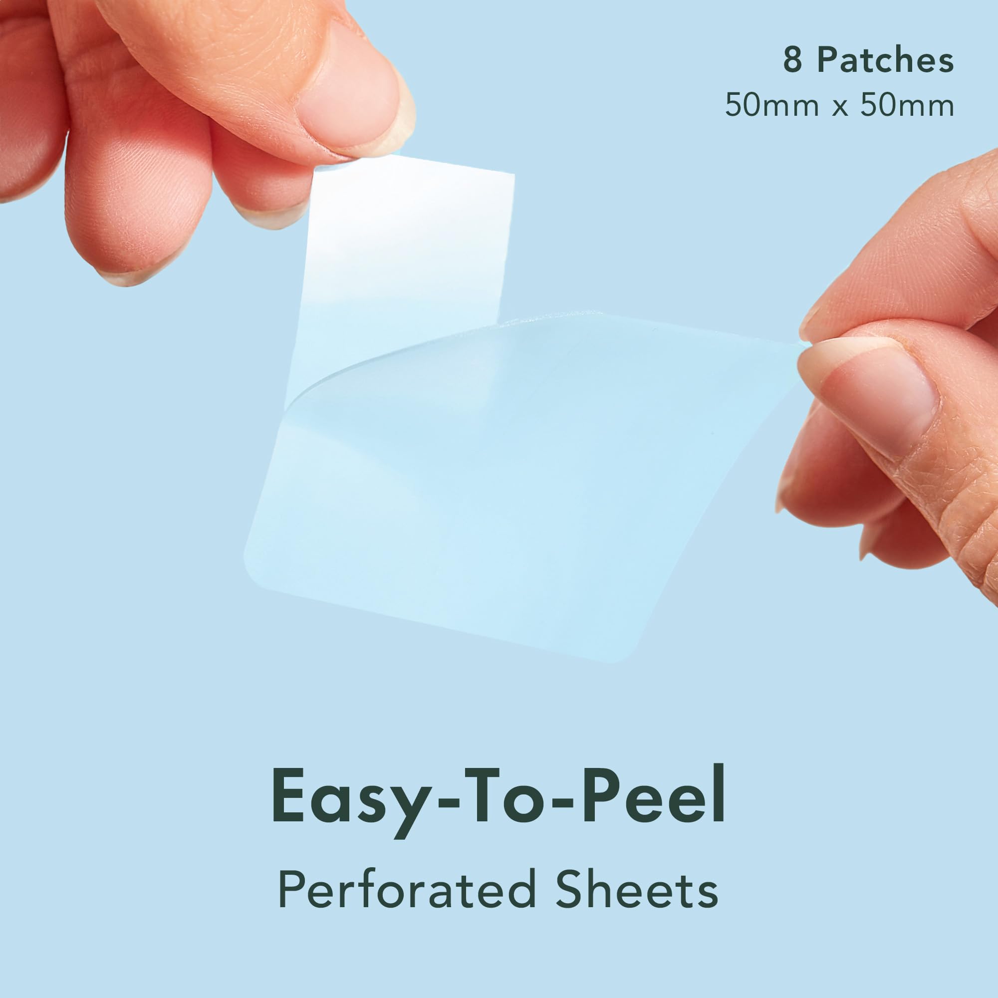 Rael Miracle XL patch on face covers a large pimple for protection.