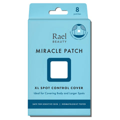 Rael Miracle XL patch packaging demonstrates easy, discreet spot care.
