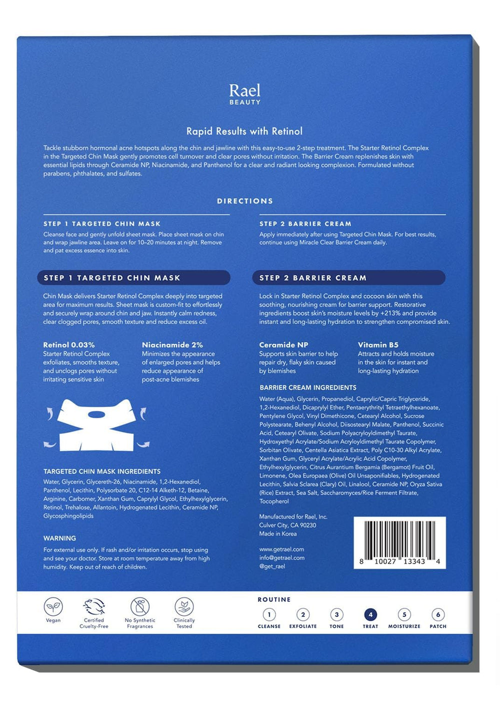 Rael Niacinamide ingredient spotlight showing redness reduction and pore-minimizing benefits