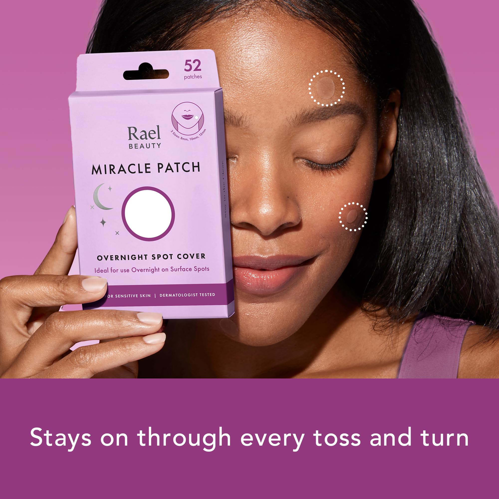 Rael 8mm patch displayed for precise coverage on small blemishes.