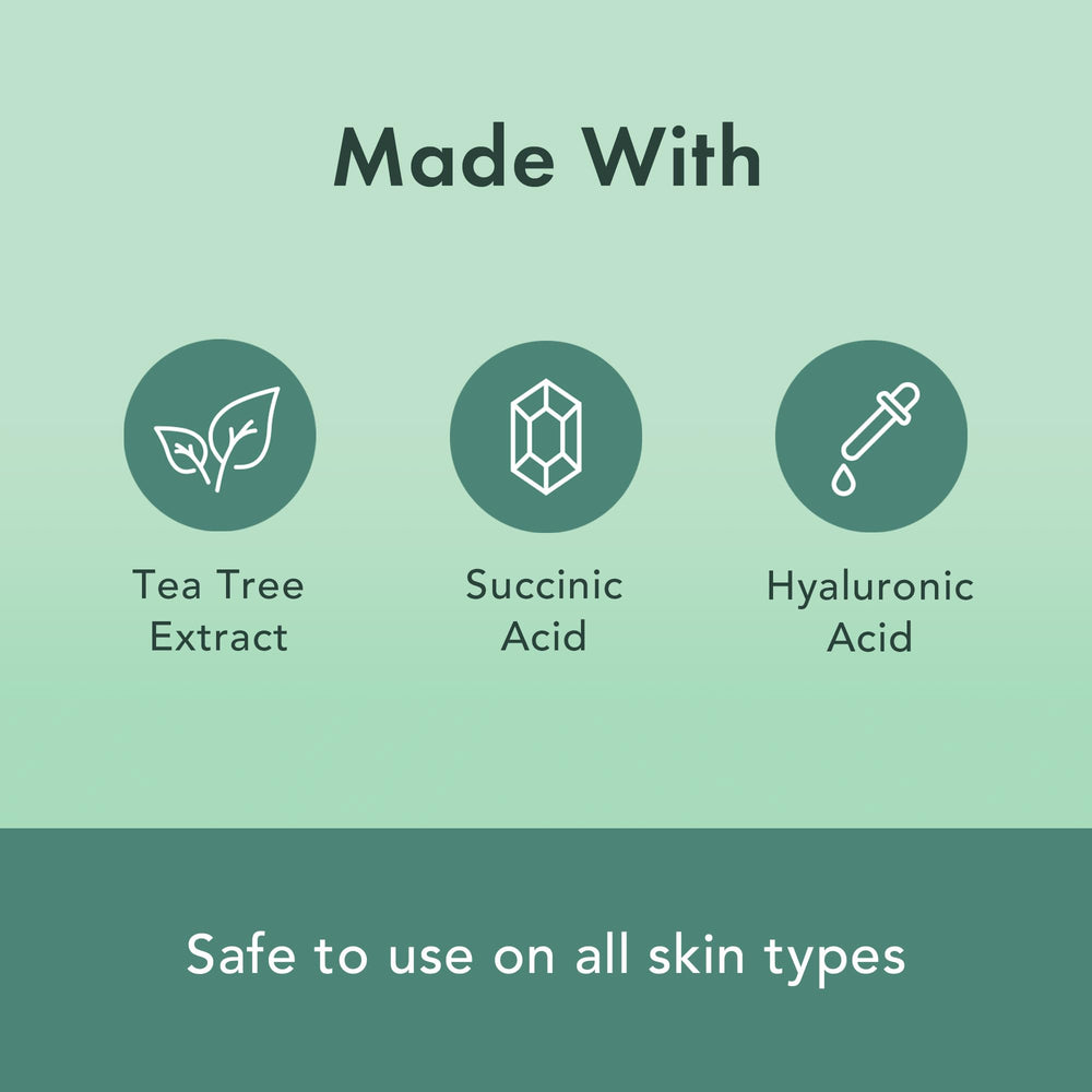 Rael hydrocolloid spot cover on skin protecting blemish from irritation