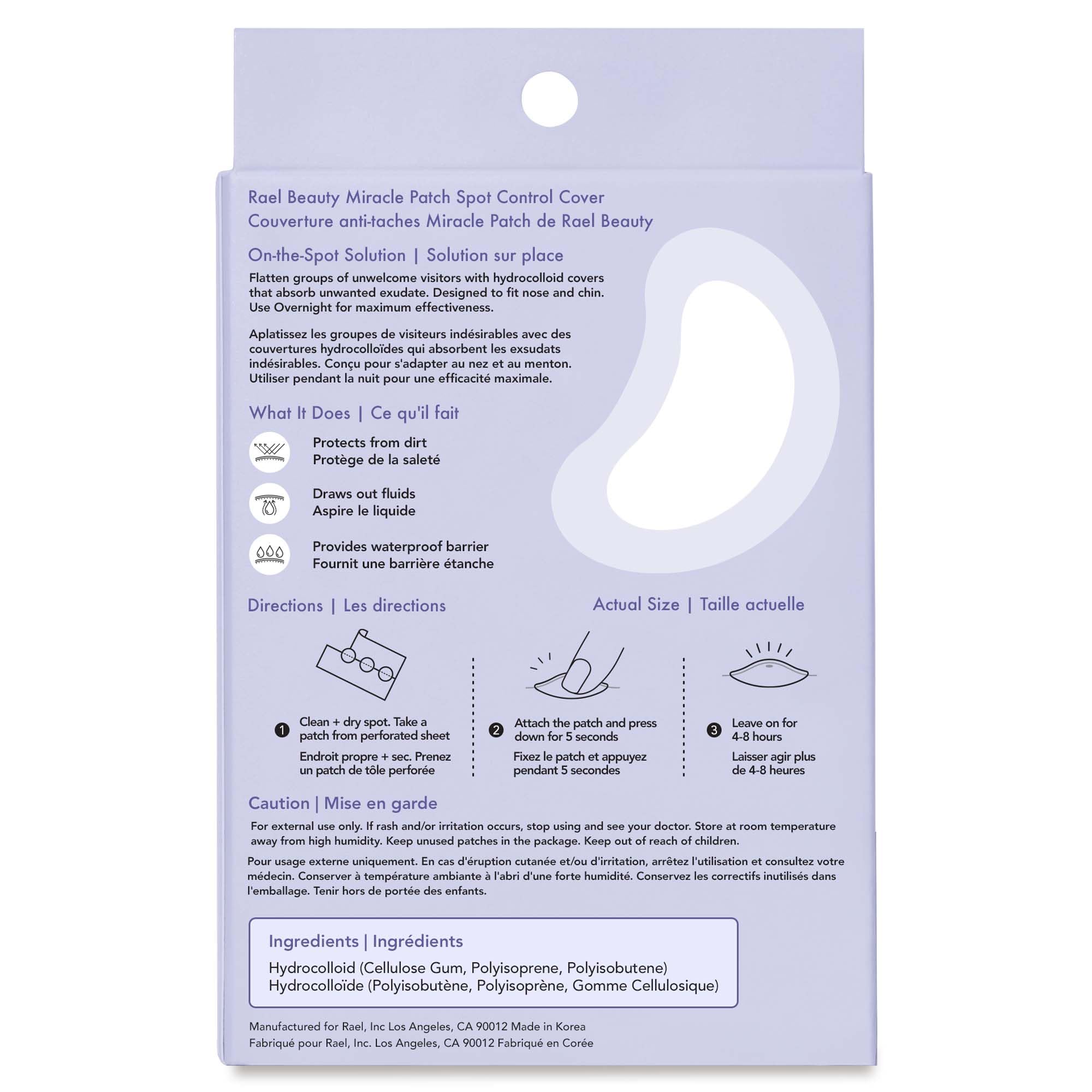 Rael pimple patches korean-skincare badge signals trusted, modern acne care.