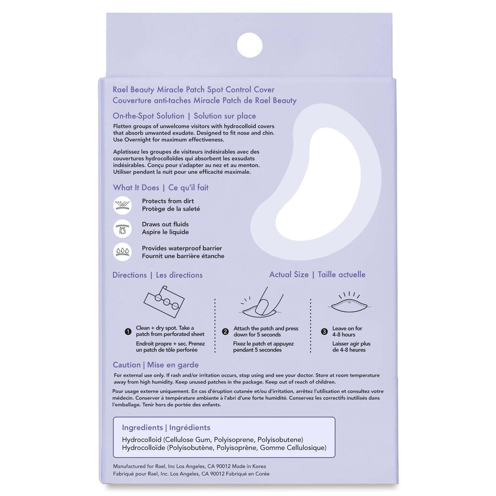 Rael pimple patches korean-skincare badge signals trusted, modern acne care.