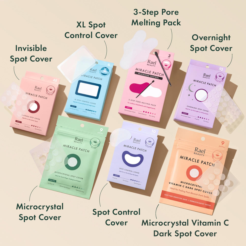 Rael packaging with compact case for travel-ready skincare storage.