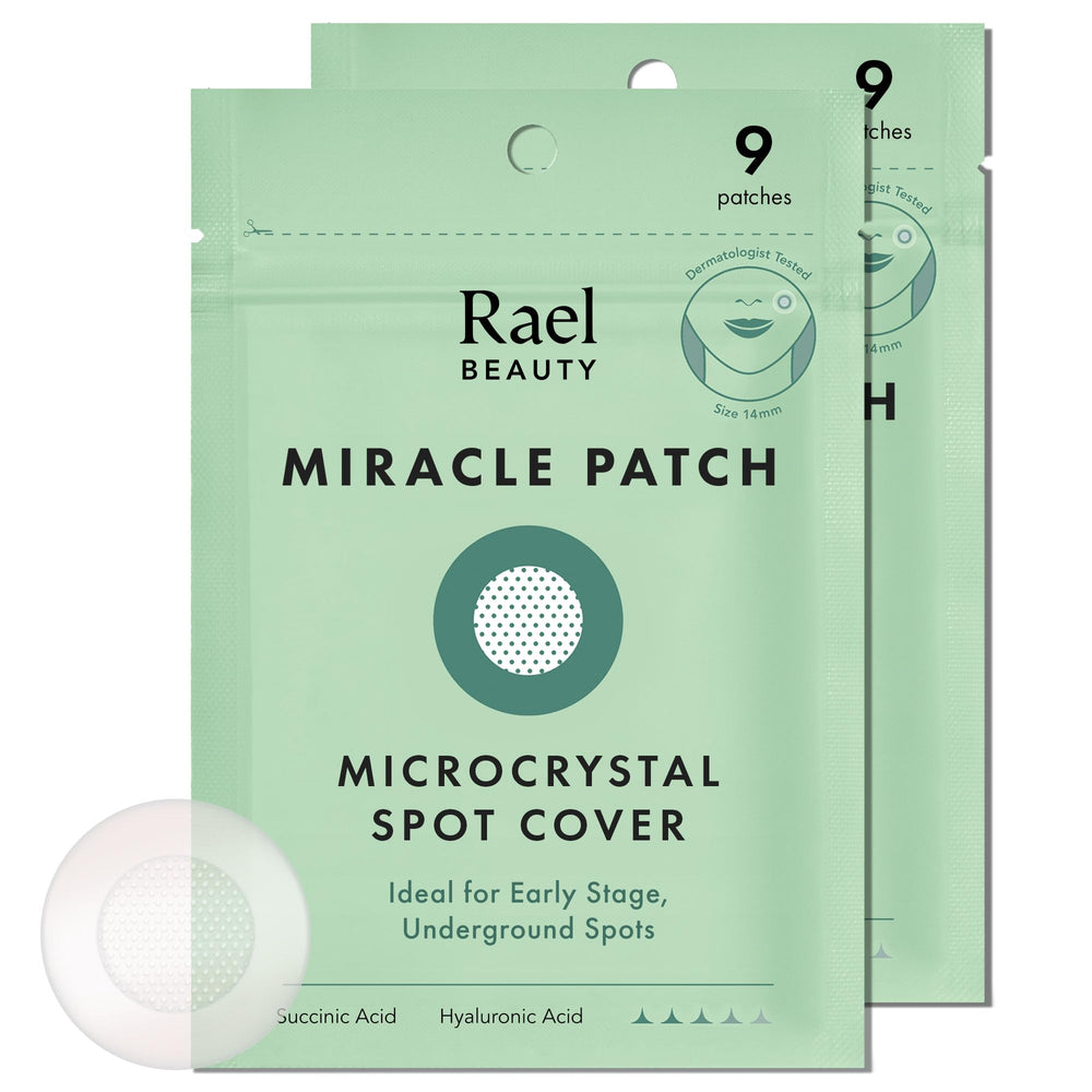 Rael pimple patches packaging for discreet blemish care