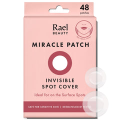 Rael pimple patches packaging shows discreet, medical-grade acne care.