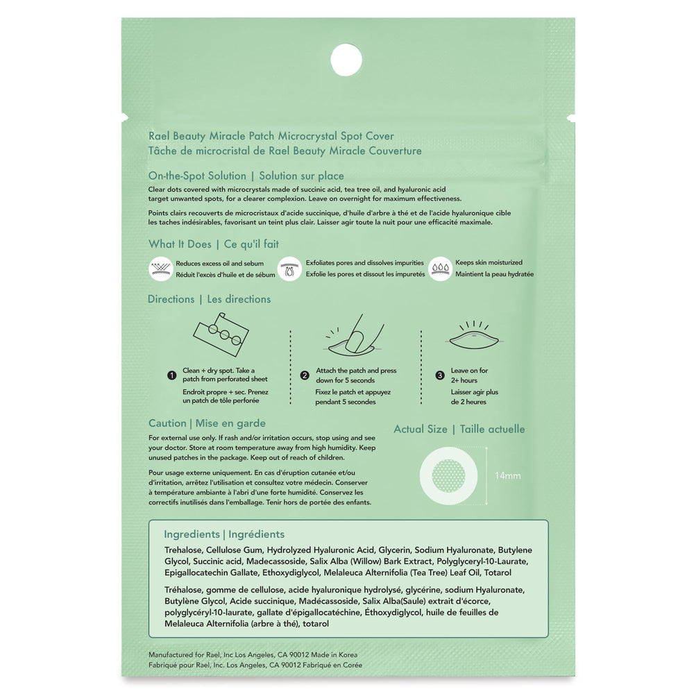 Rael pimple patches ready in a travel-friendly pack