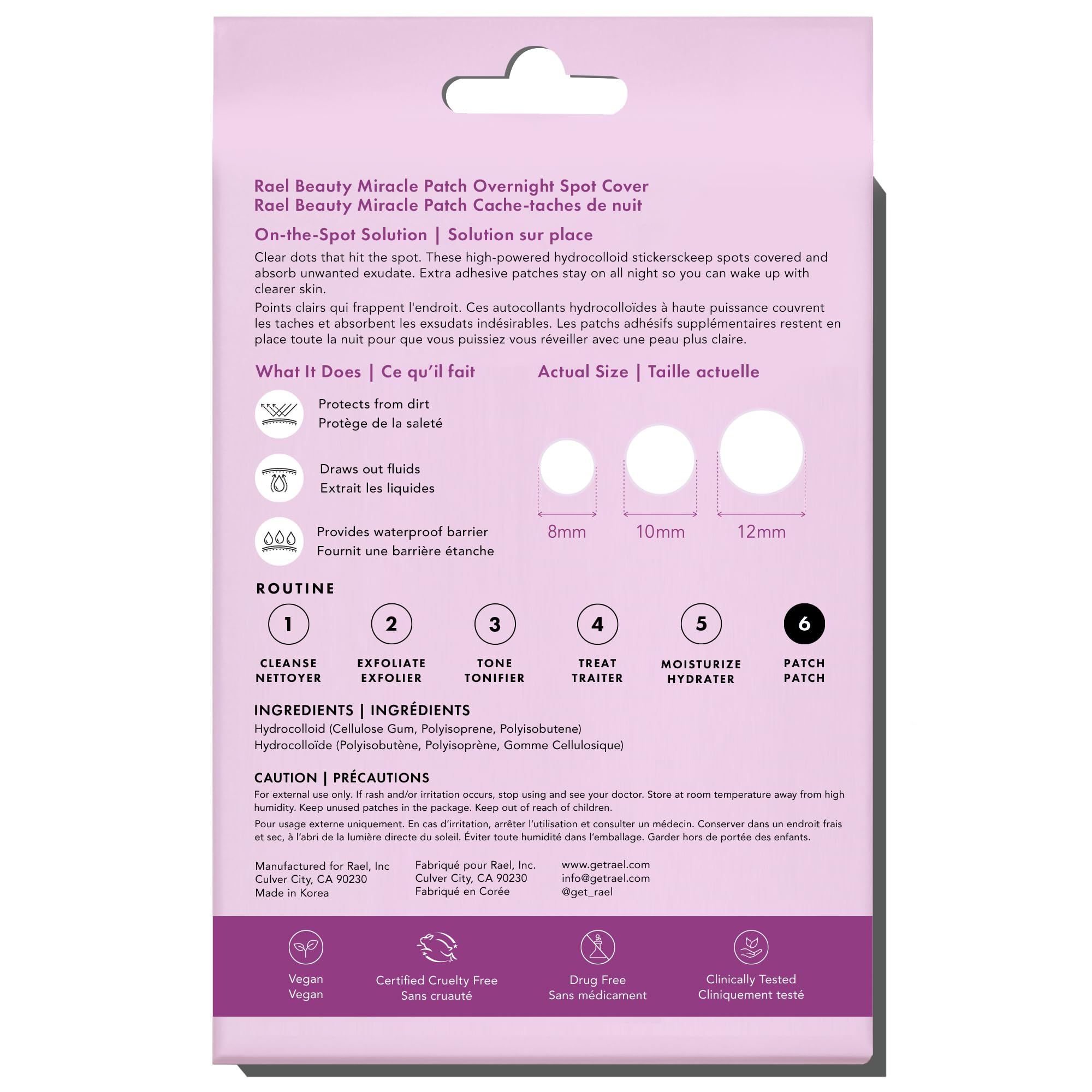 Rael patches provide discreet daytime coverage when needed.