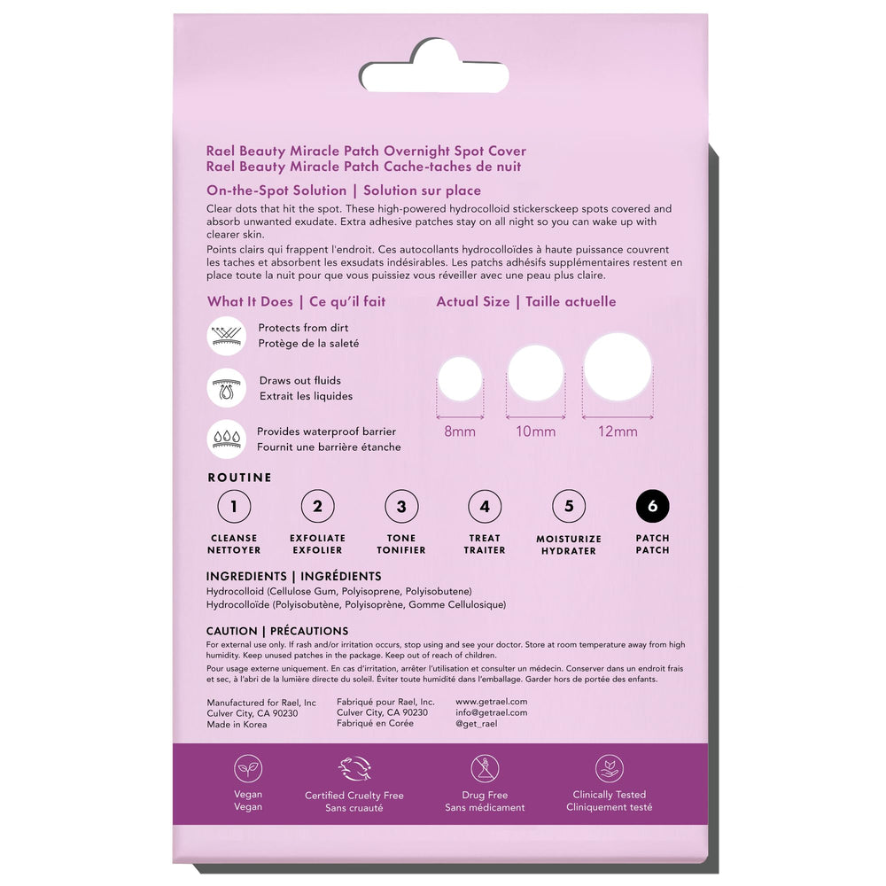 Rael patches provide discreet daytime coverage when needed.
