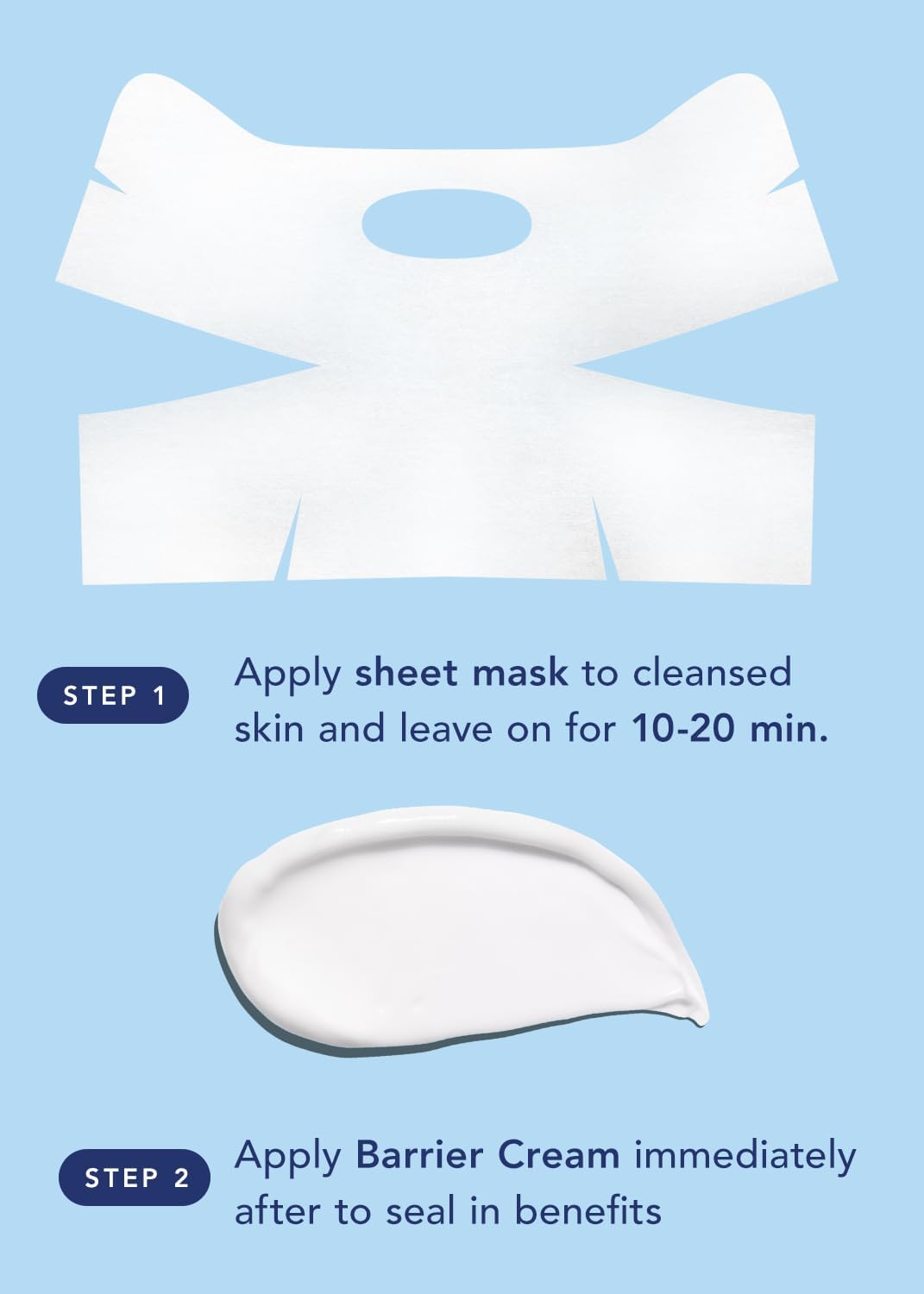 Rael two-step system packaging highlighting easy at-home skincare routine