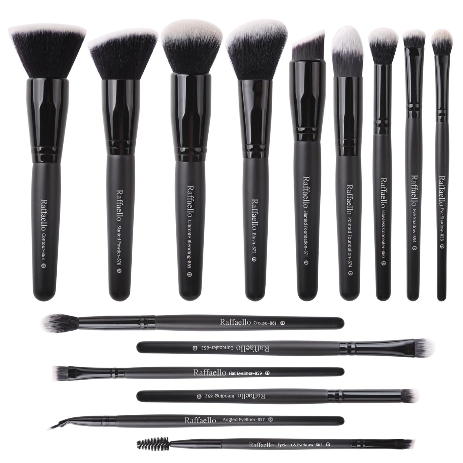 Raffaello makeup brush set collection enables versatile daily looks.