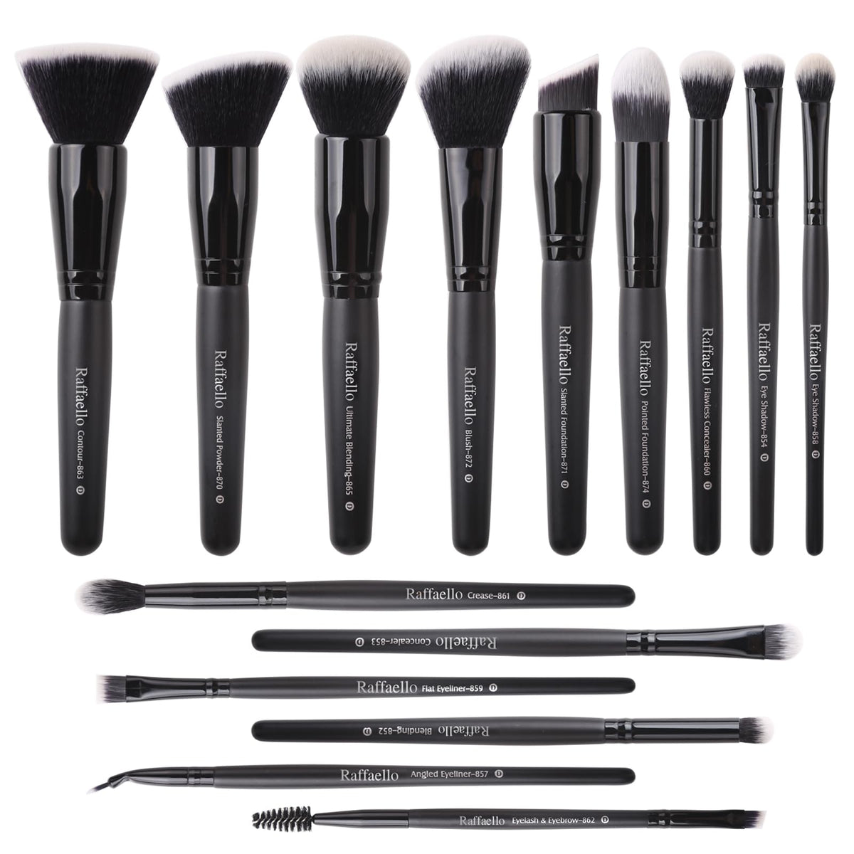 Raffaello makeup brush set collection enables versatile daily looks.