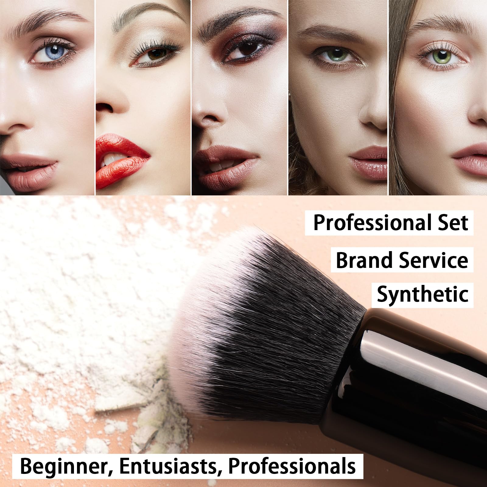 Raffaello small brushes precision-eyeshadow for detailed eye makeup.