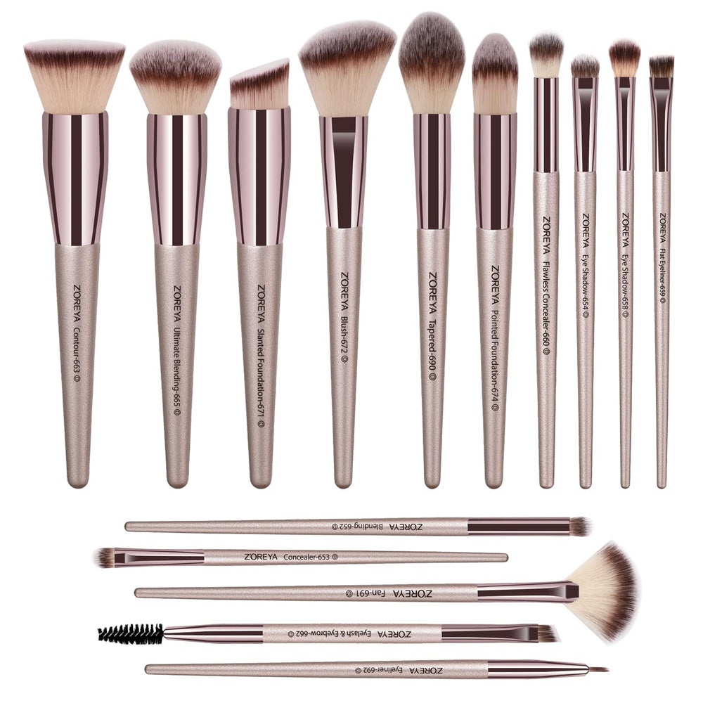 Raffaello ZOREYA 15pc brush set packaging showcases premium tools for gifting and storage.