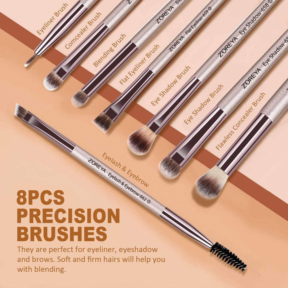 Raffaello ZOREYA contour and blending brushes help sharpen lines with durable performance.