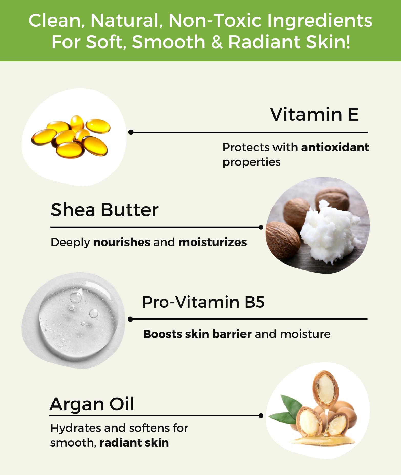 RaGaNaturals unscented lotion hand-application scene suggests all-over-body use and softness.