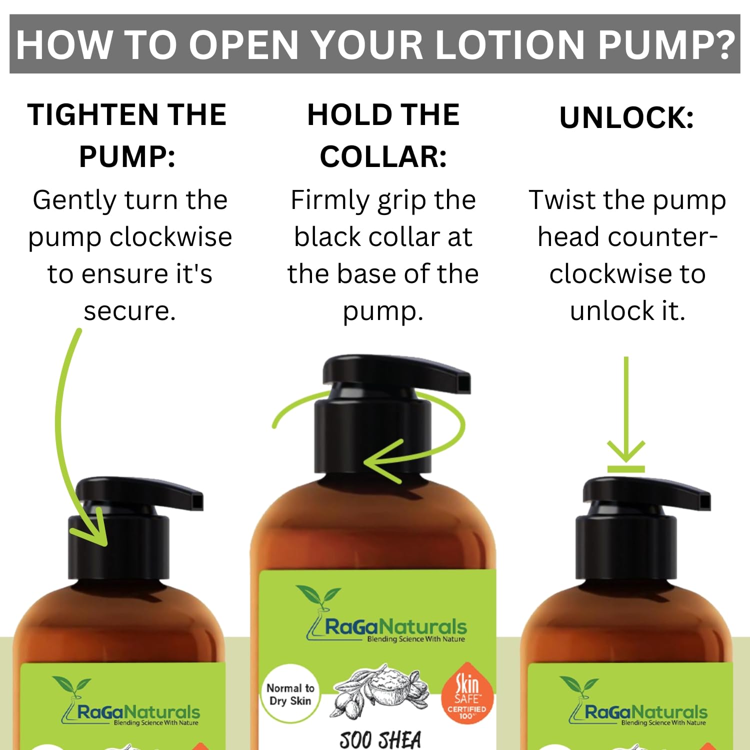 RaGaNaturals unscented lotion vegan cruelty-free symbol reinforces ethical, gentle skincare.