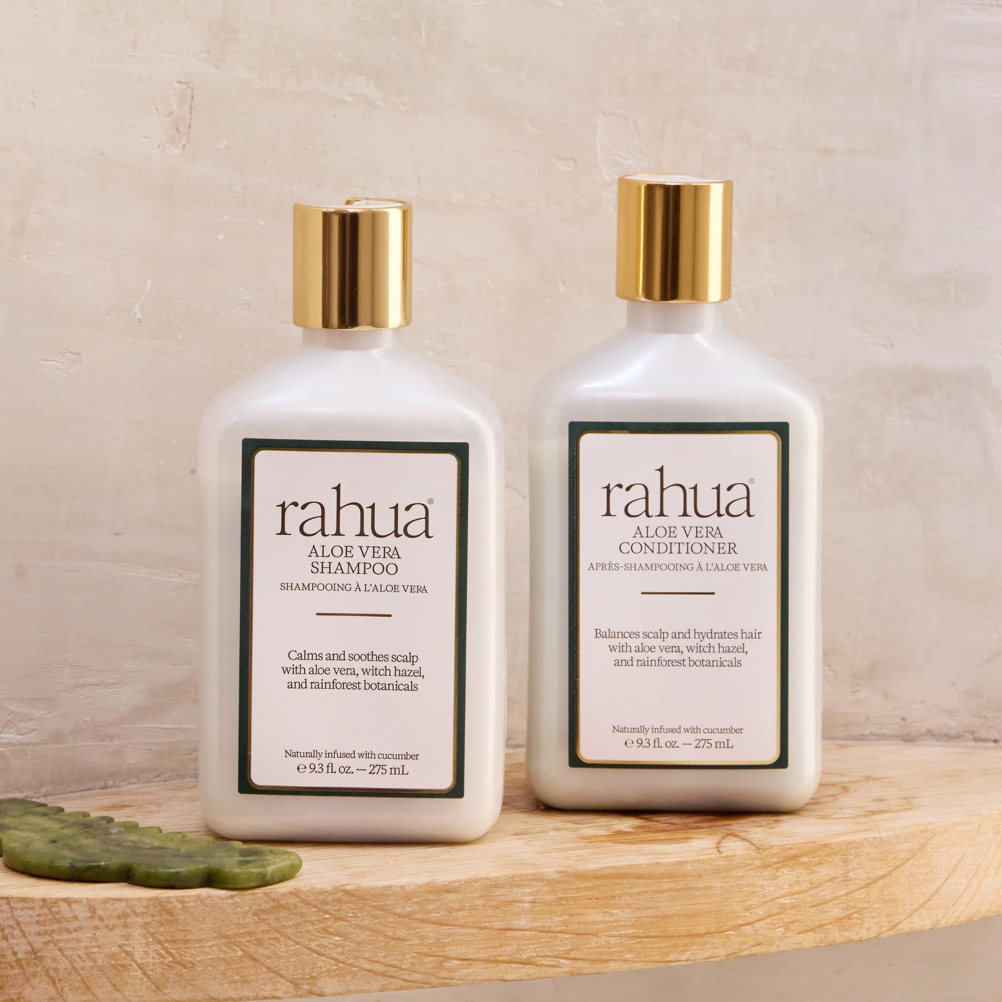 Rahua Aloe Vera Shampoo after-use shows shiny, soft, manageable hair.