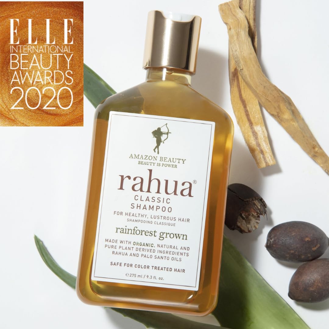 Rahua Classic Shampoo promotes soft, manageable hair and balanced scalp after use