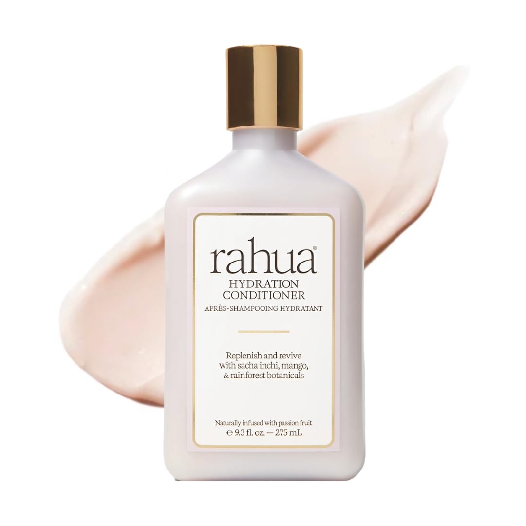 Rahua Hydration Conditioner bottle close-up showcasing deep moisture and shine