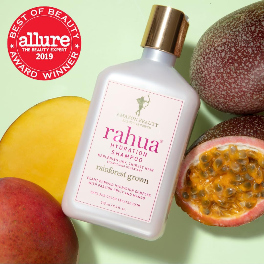 Rahua Sacha Inchi oil drop conveys moisture retention and scalp balance.