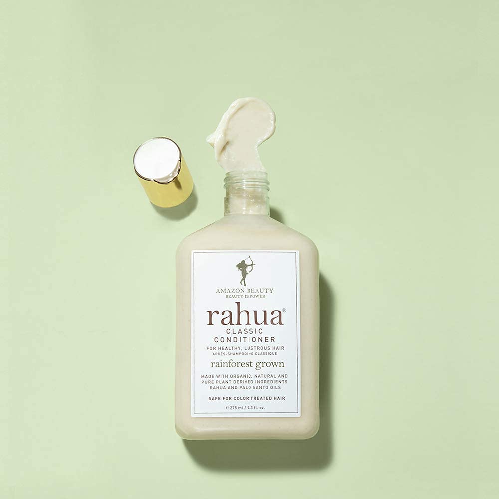 Rahua scalp care concept showing healthy scalp balance and hair vitality.