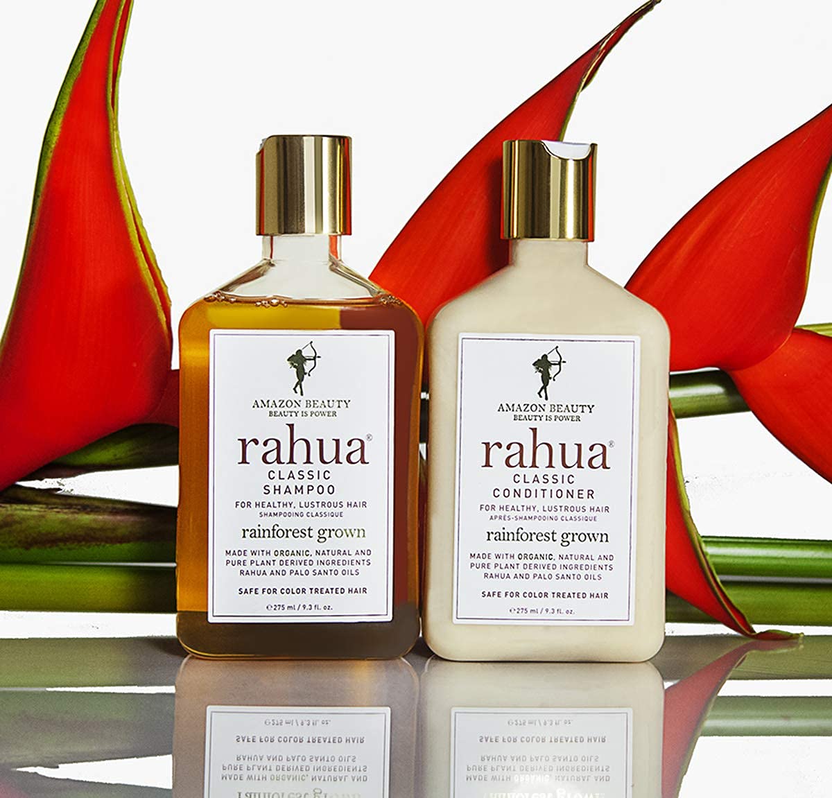 Rahua vegan silicone-free formula bottle communicates clean beauty and sustainable sourcing.
