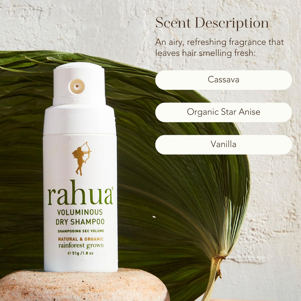 Rahua Voluminous Dry Shampoo application-spray ensures even roots coverage