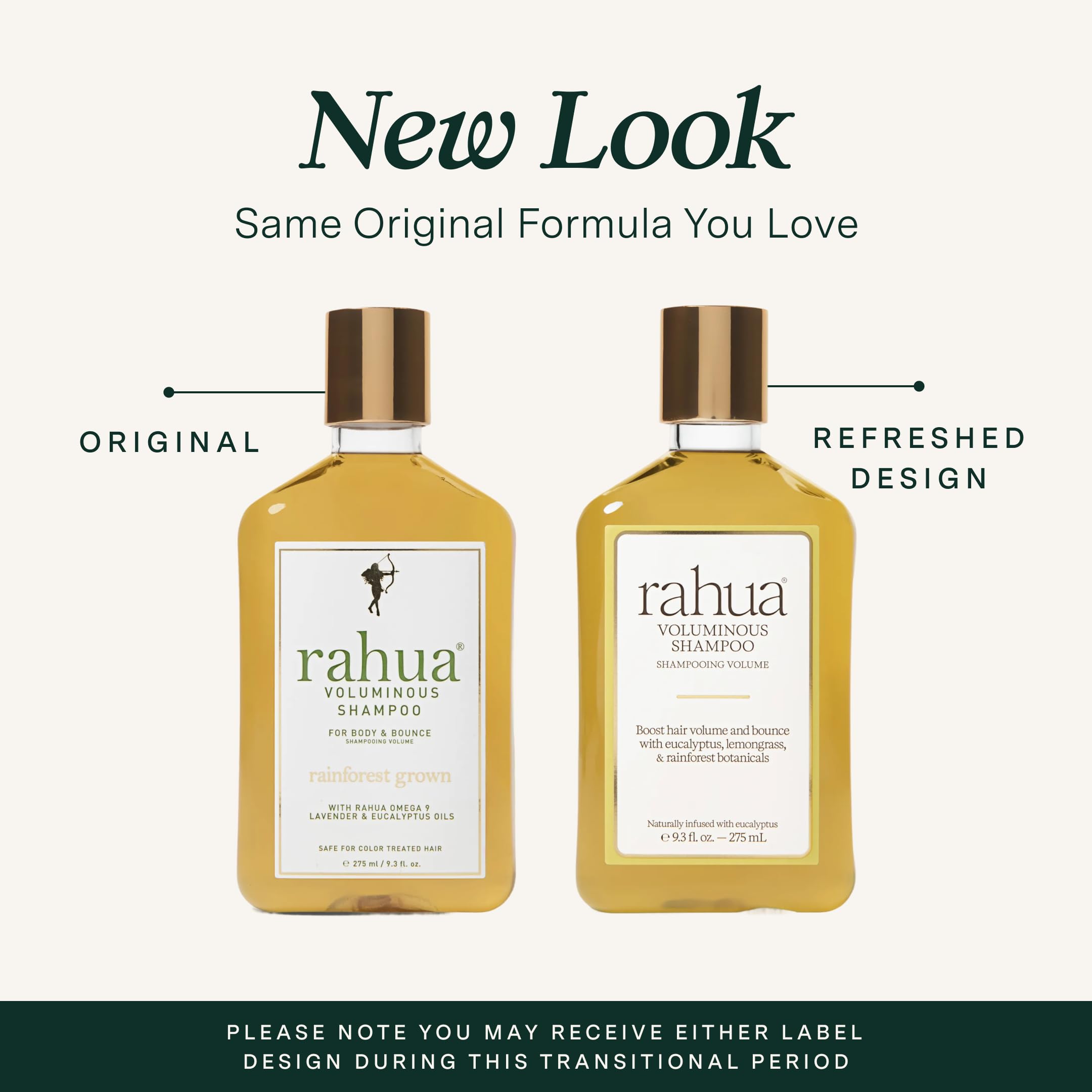 Rahua Voluminous Shampoo ingredients green tea reveal antioxidant-rich formulation for scalp.