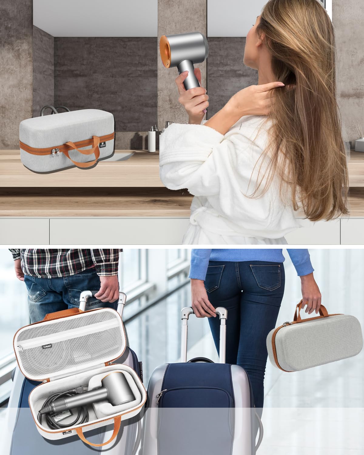 RAIACE mesh pocket keeps diffuser and small parts organized.