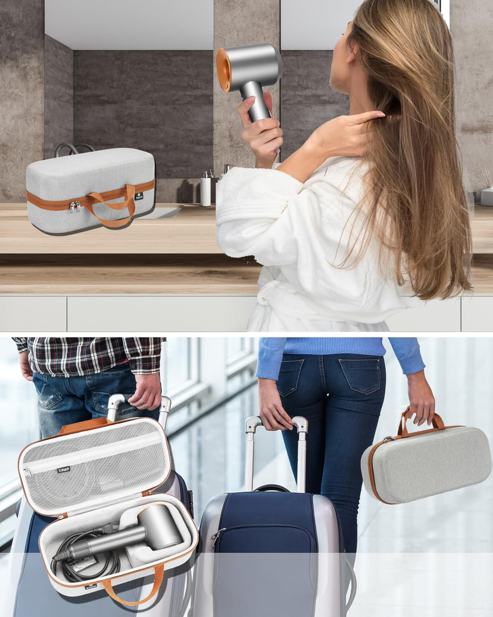 RAIACE mesh pocket keeps diffuser and small parts organized.