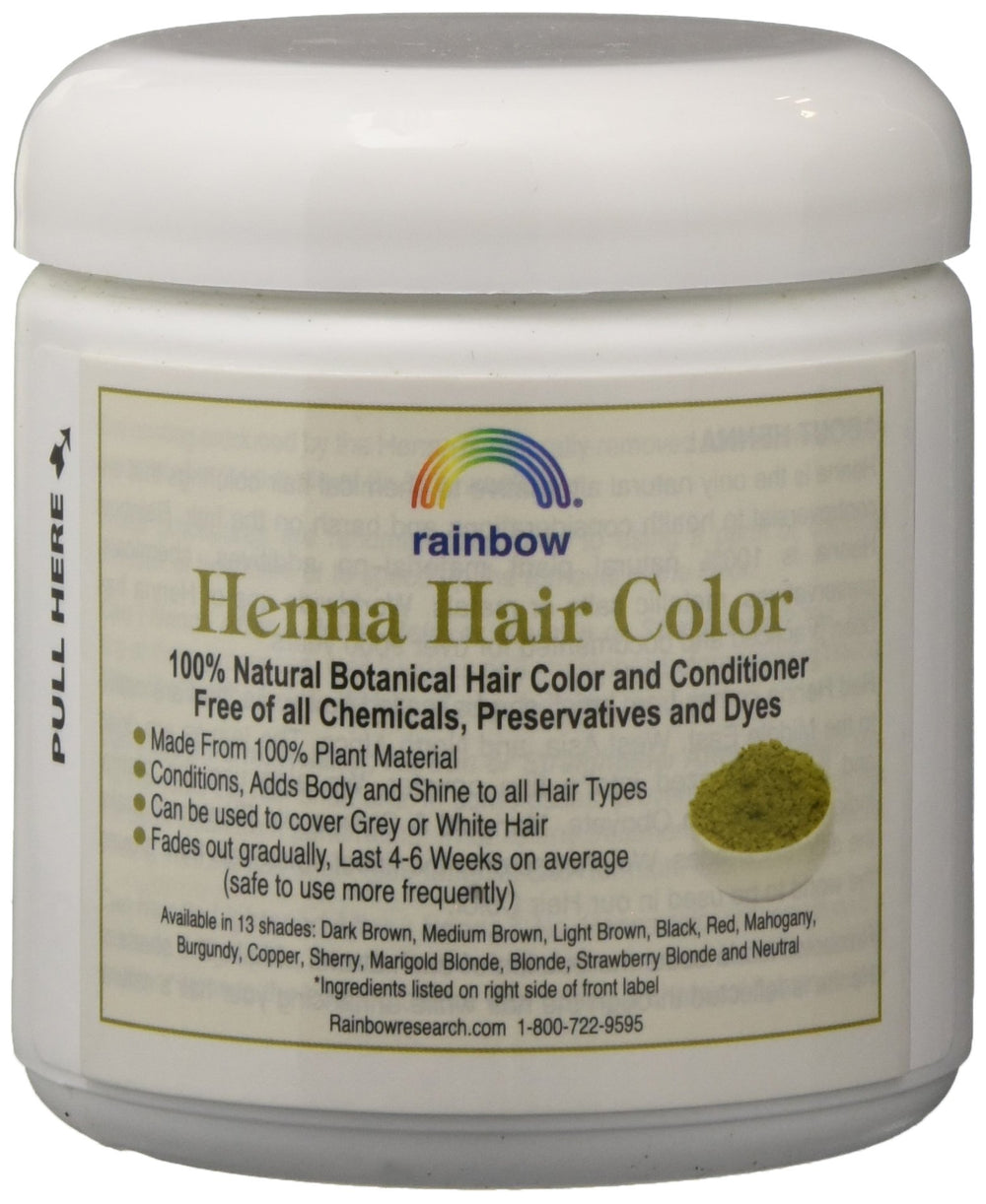 Rainbow Henna Persian Dark Brown hair color application image; convenient at-home dyeing ritual.