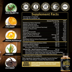 Rainbow Nutrients hair growth capsules closeup highlights nourishing ingredients.